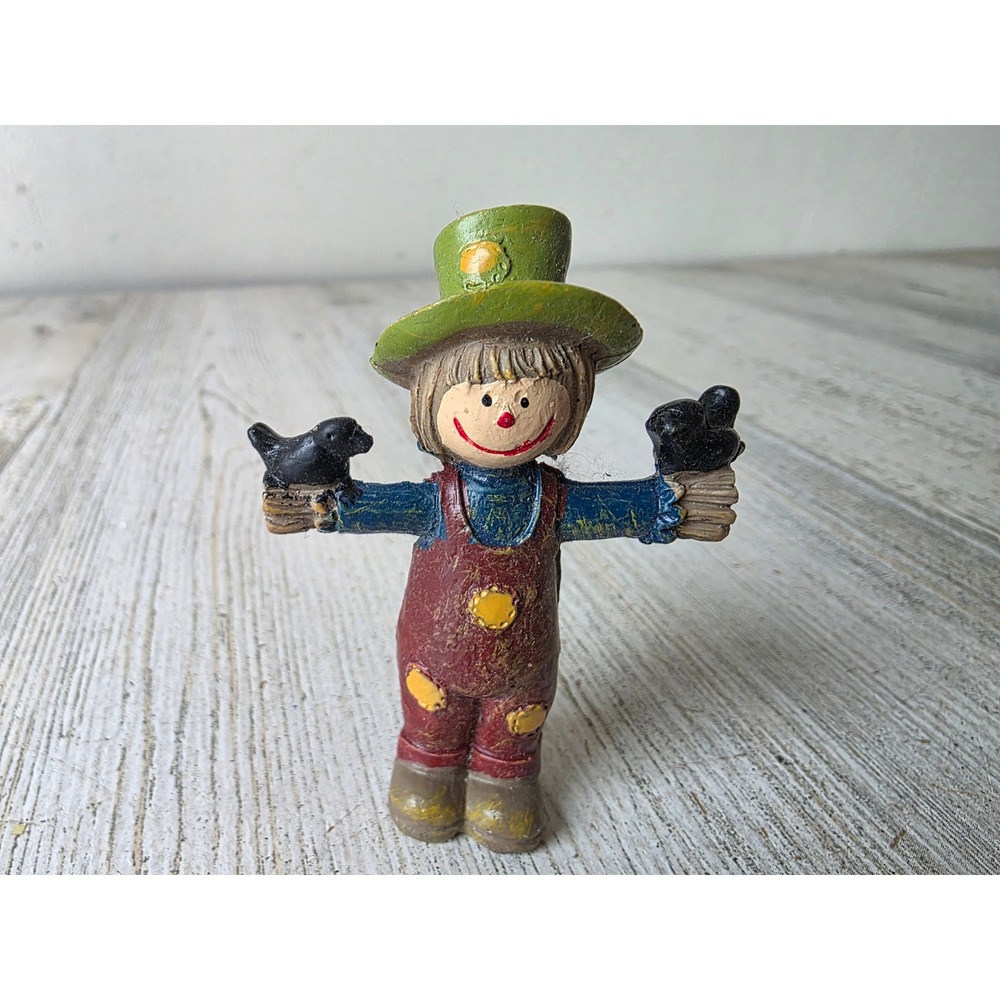 Vintage‎ farmer scarecrow Crow village people accessory Thanksgiving fall